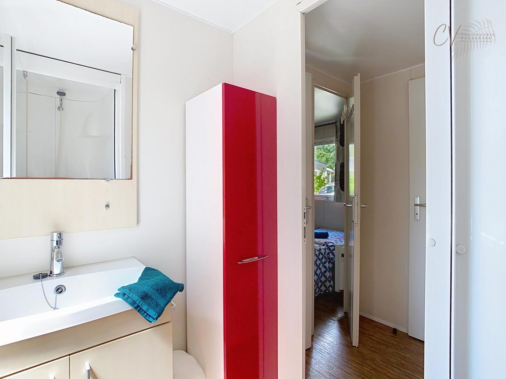 Grand Mobil Home 3Chbr 2Sdb Camping La Carabasse Vias Kültér fotó