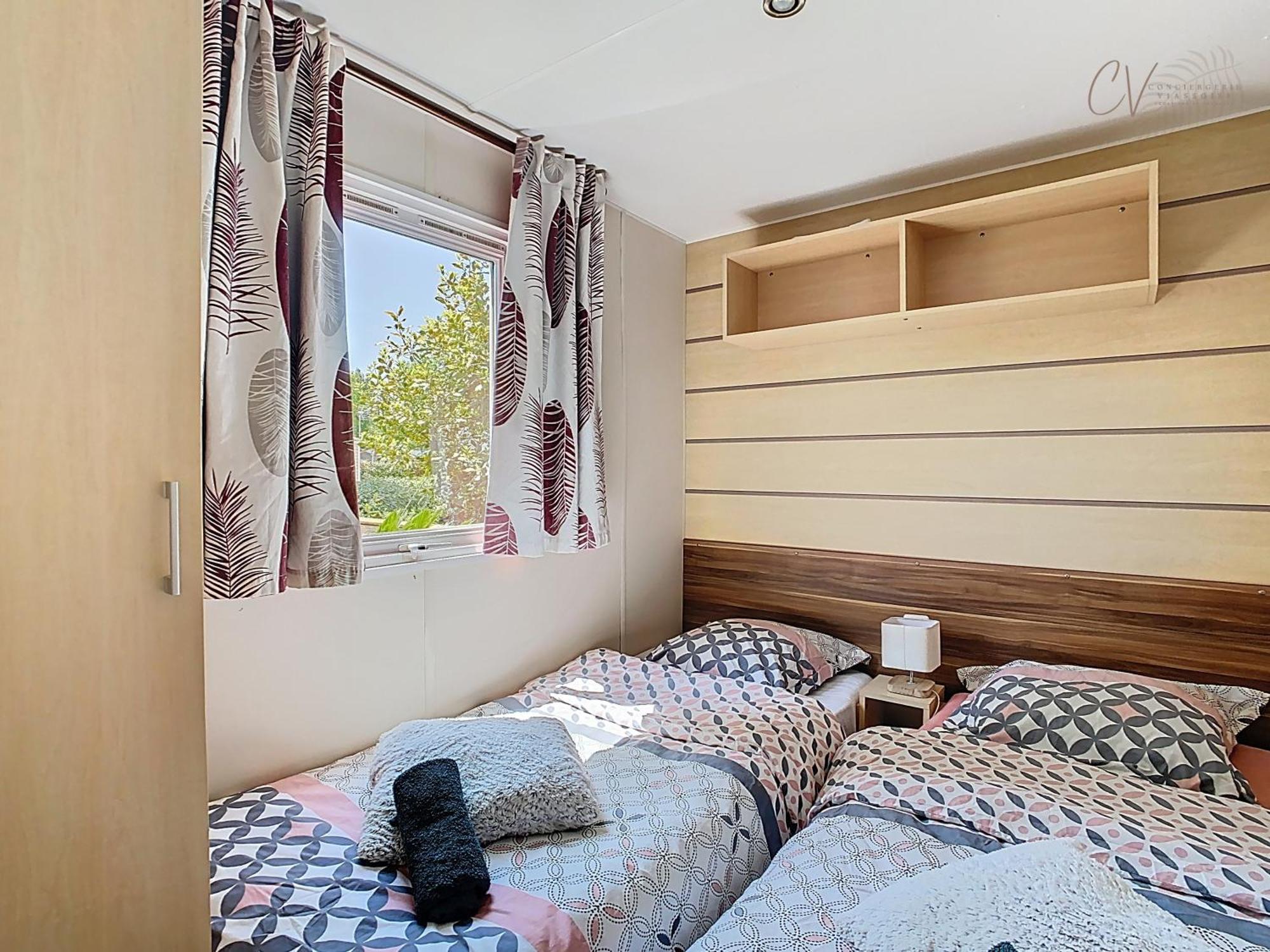 Grand Mobil Home 3Chbr 2Sdb Camping La Carabasse Vias Kültér fotó