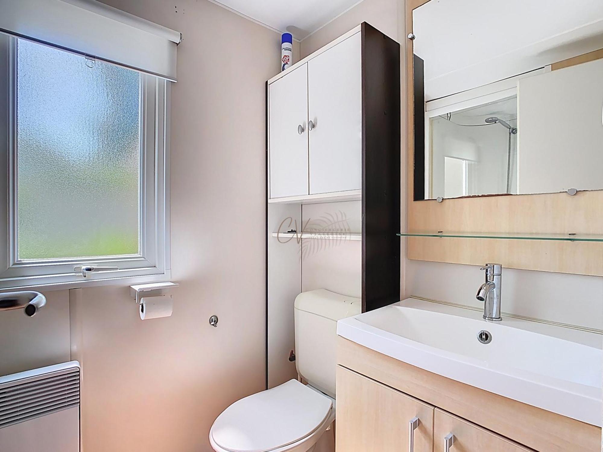 Grand Mobil Home 3Chbr 2Sdb Camping La Carabasse Vias Kültér fotó
